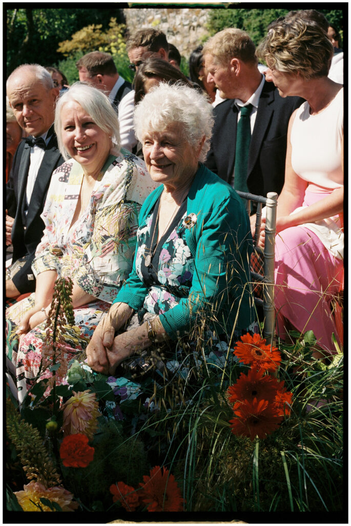 Bride and groom captured on film during their Kinkell Byre wedding in St Andrews, Scotland