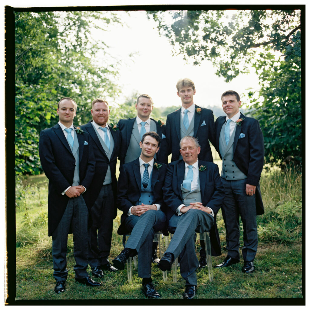 A quintessential English countryside wedding captured with film wedding photography. 