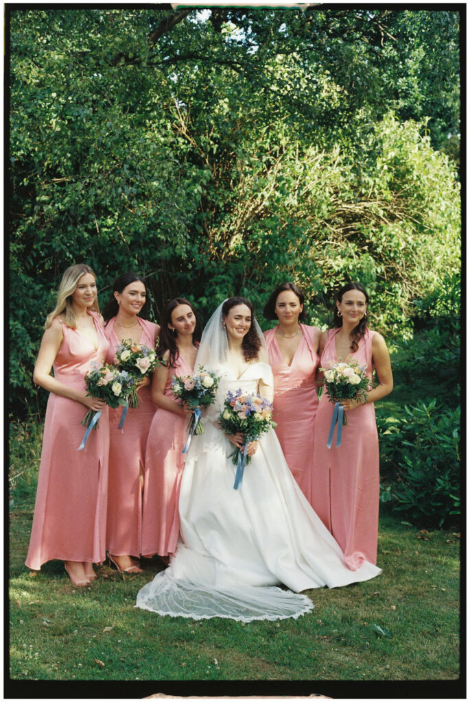 Bridesmaids in pink