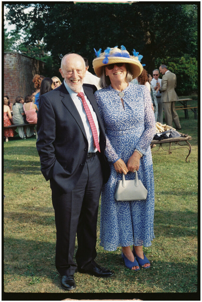 Wedding guests shot on 35mm film photography