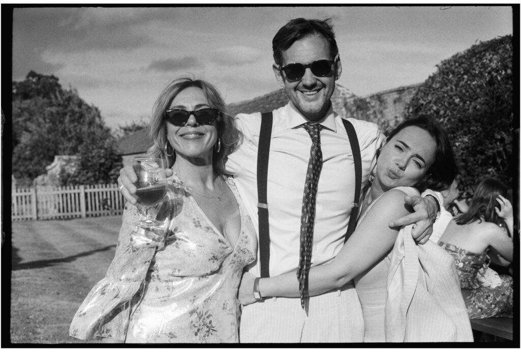 A quintessential English countryside wedding captured with film wedding photography. 