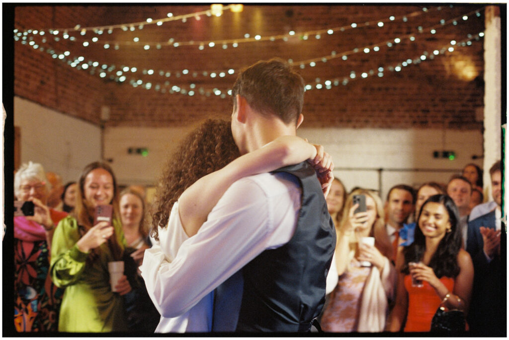 Bride in vintage mini dress