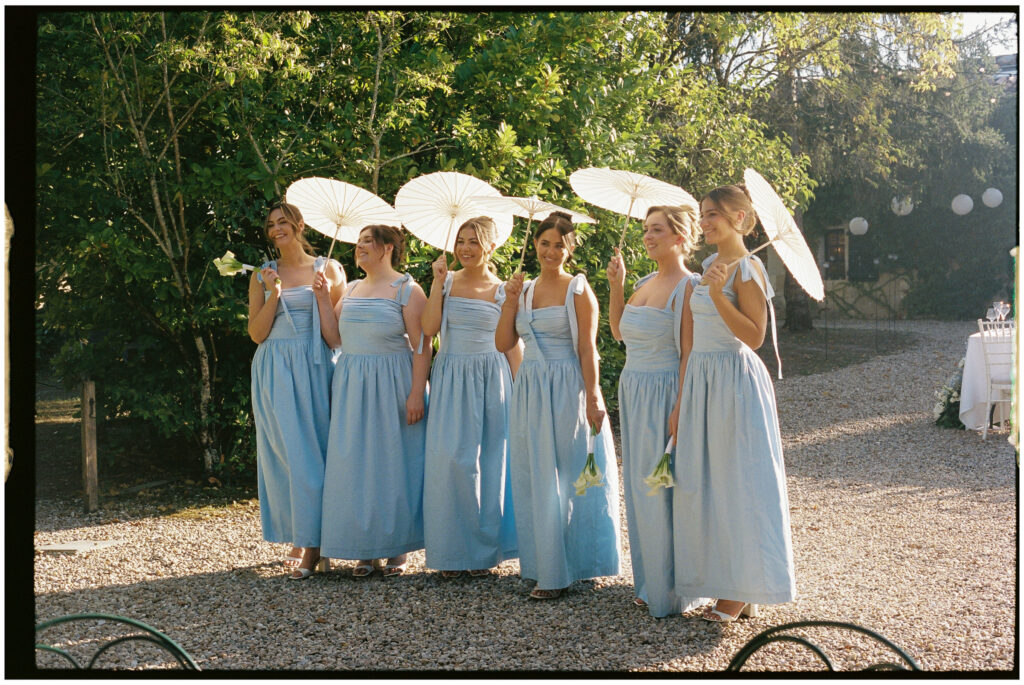 Bridesmaids in Blue