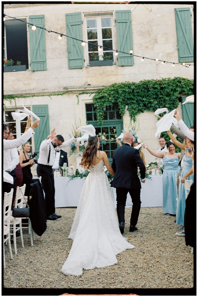 Wedding in France captured on analogue photography