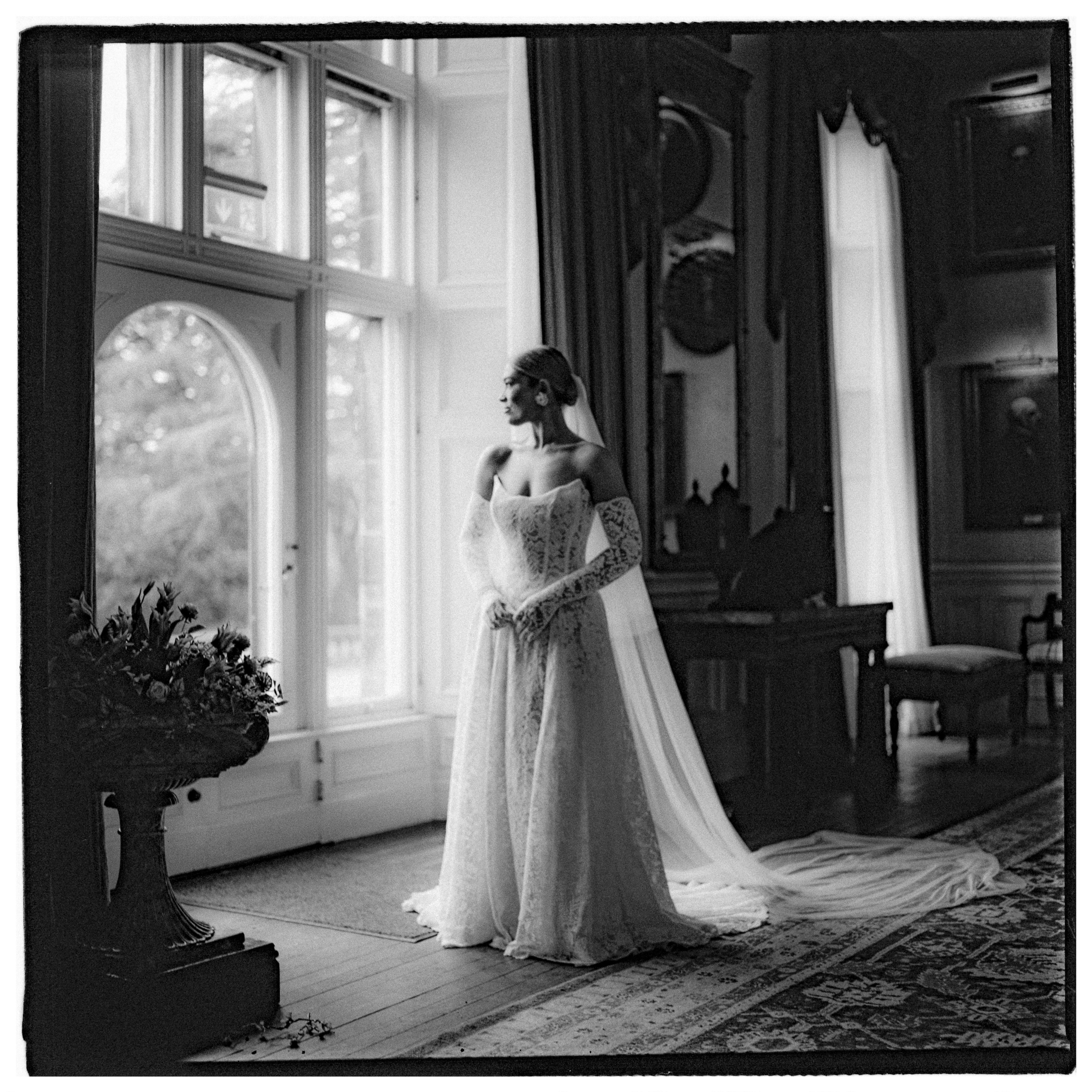 Editorial wedding photography on. film