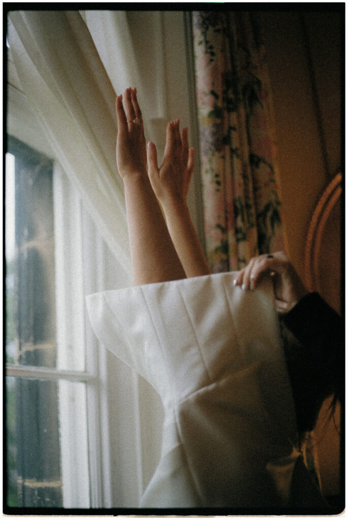 cinematic wedding photographer on film