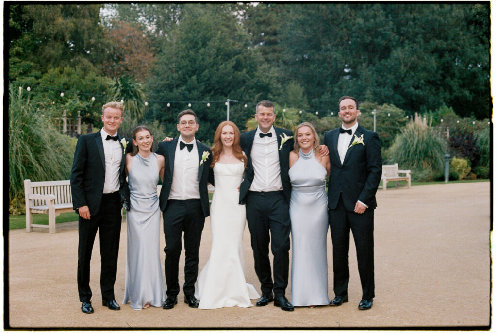 Bridal Party at The Sefton Palm House captured on 35mm film