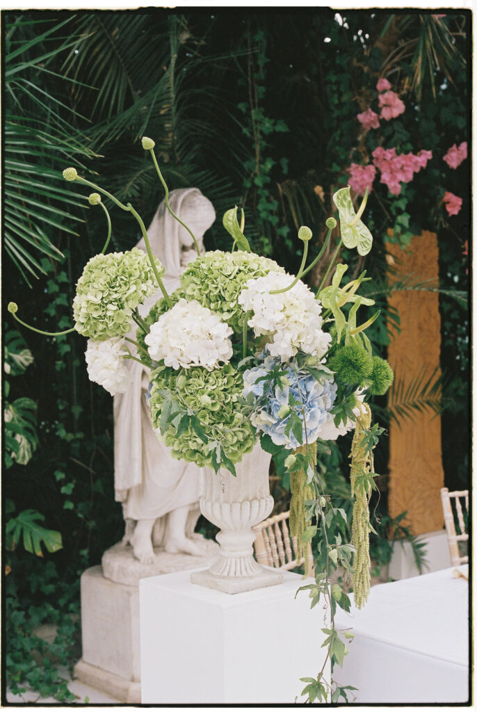 Wedding Flowers at the Sefton Palm House captured on film
